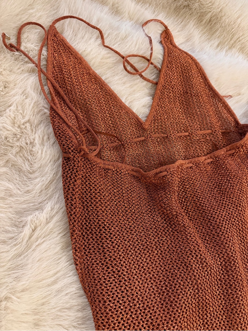 Victoria's Secret Rust Knit Maxi Coverup - Picture 8 of 8